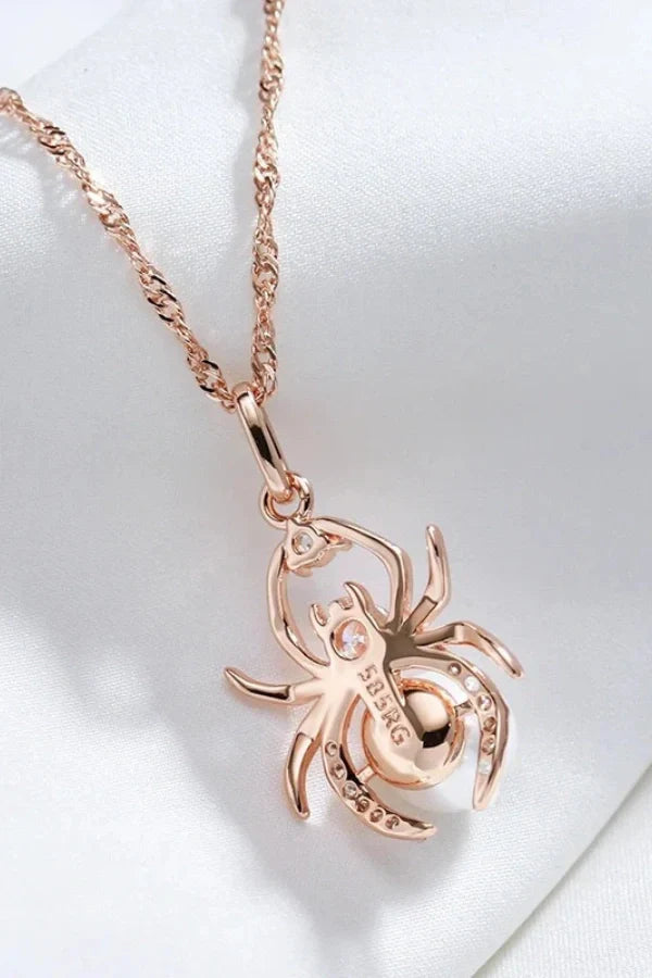 Aria - Spider Pendant Necklace Eye-Catching Piece