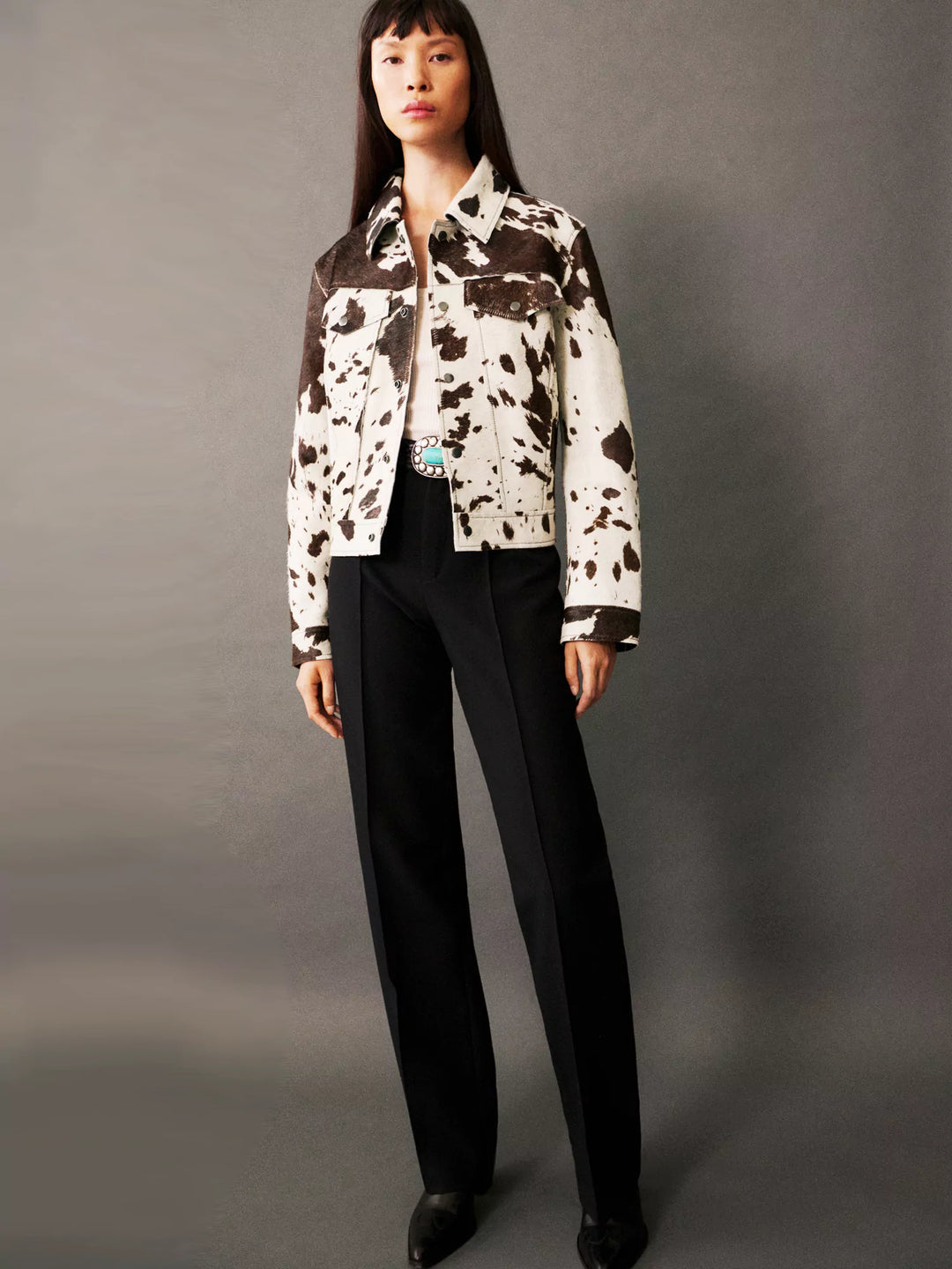 Catalina - Printed Leather Jacket