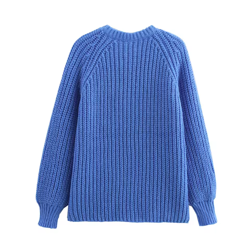 Kendal - Blue Knit Cardigan for Effortless Style