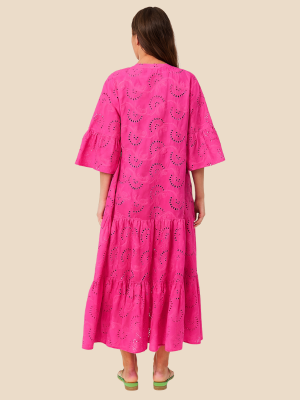 Lauren | Women's Embroidered Floral Maxi Dress