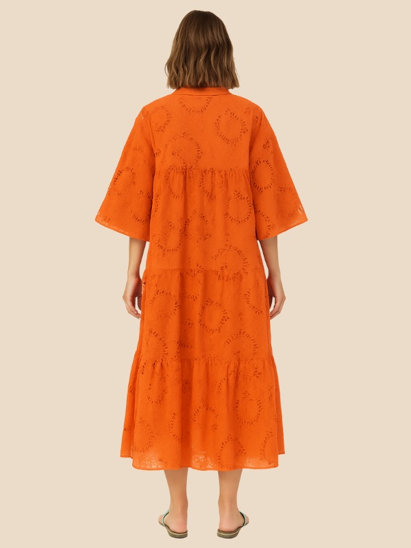 Lauren | Women's Embroidered Floral Maxi Dress