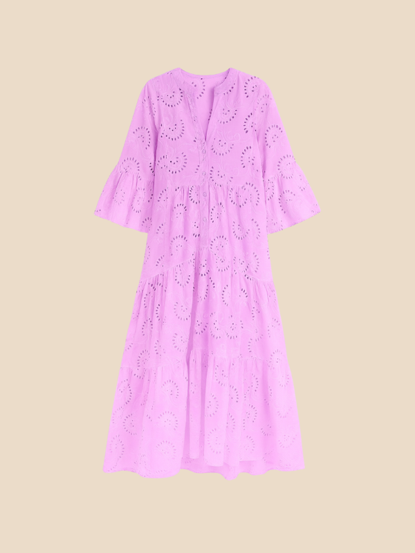 Lauren | Women's Embroidered Floral Maxi Dress