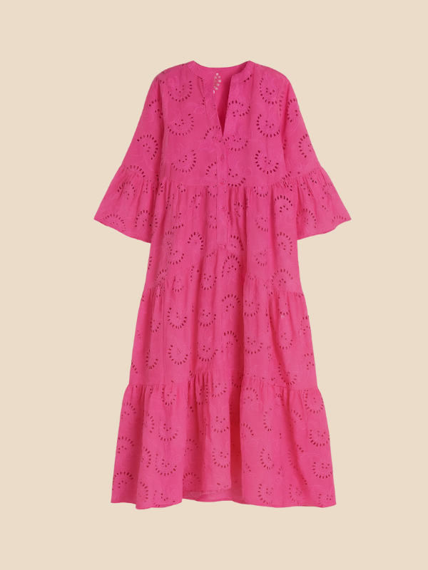 Lauren | Women's Embroidered Floral Maxi Dress
