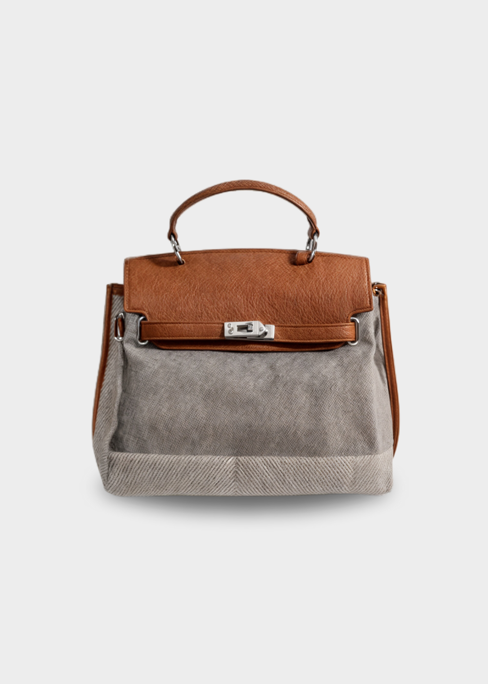 Emilia - Cowhide Canvas Bag