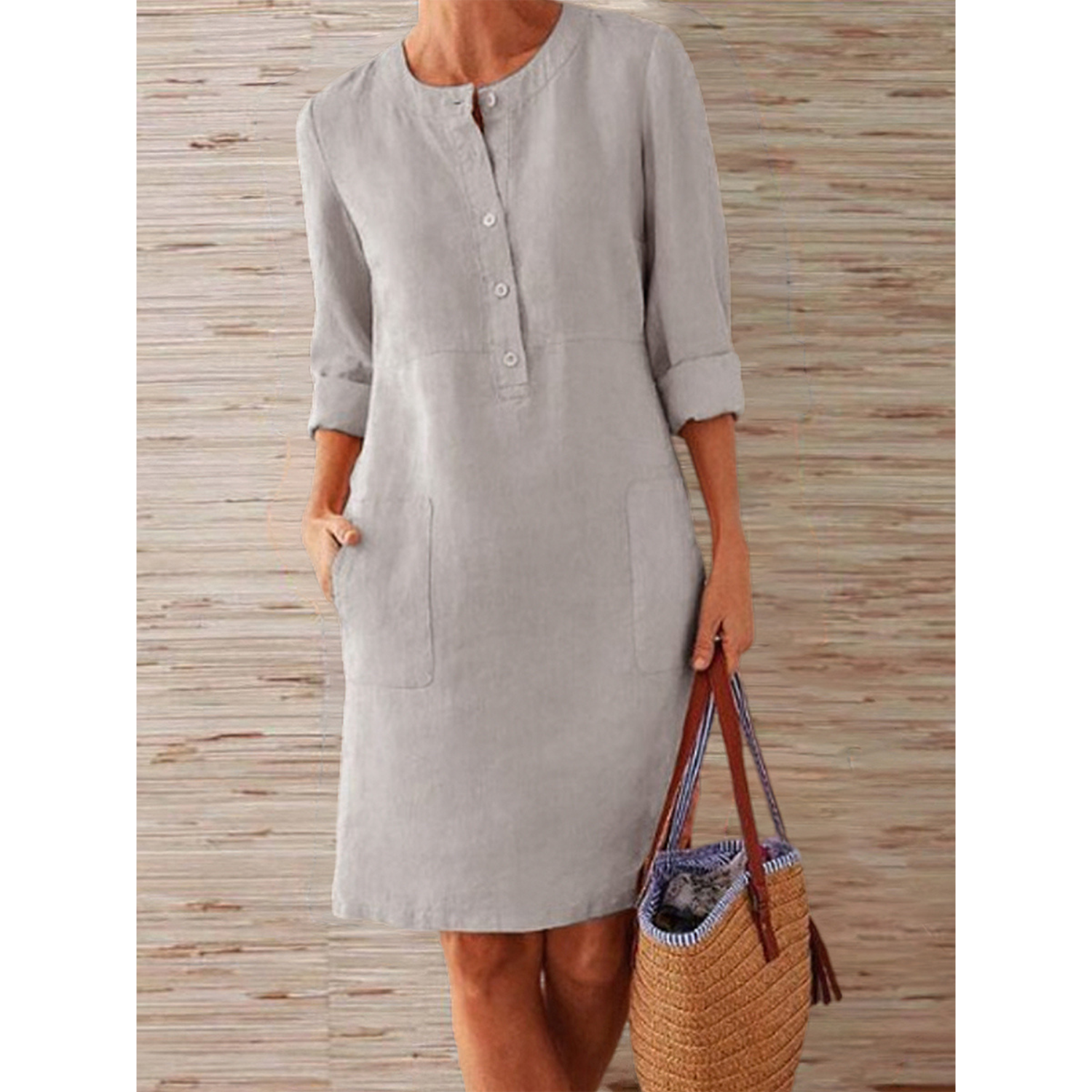 Skyla - Linen Coastal Comfort Dress