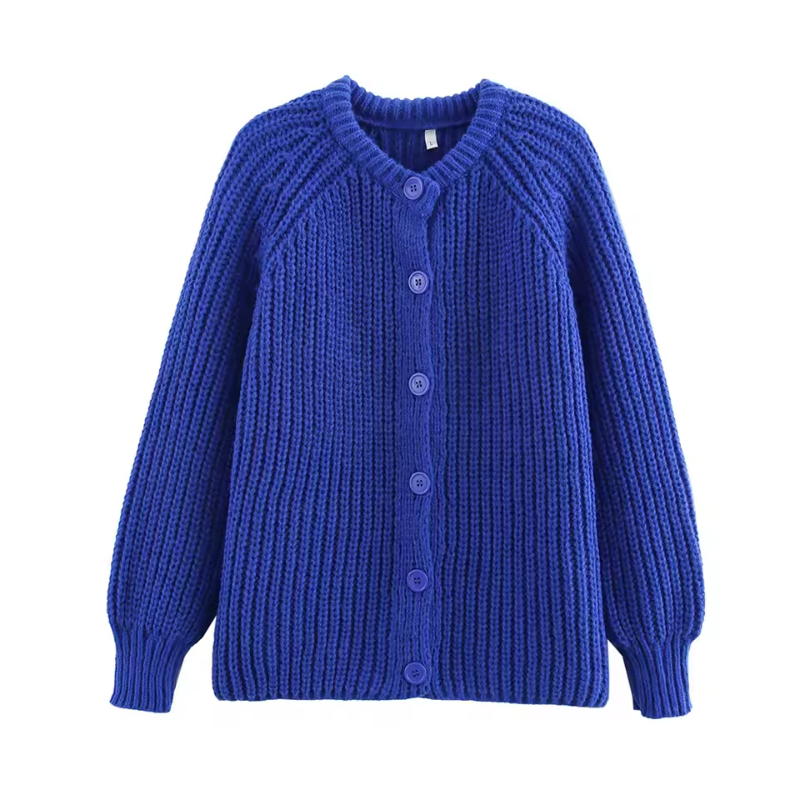 Kendal - Blue Knit Cardigan for Effortless Style