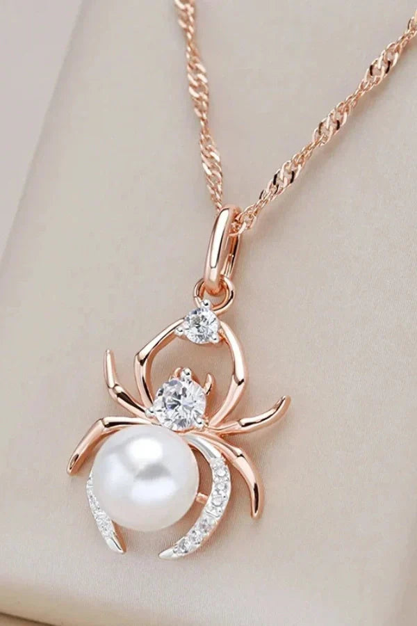 Aria - Spider Pendant Necklace Eye-Catching Piece