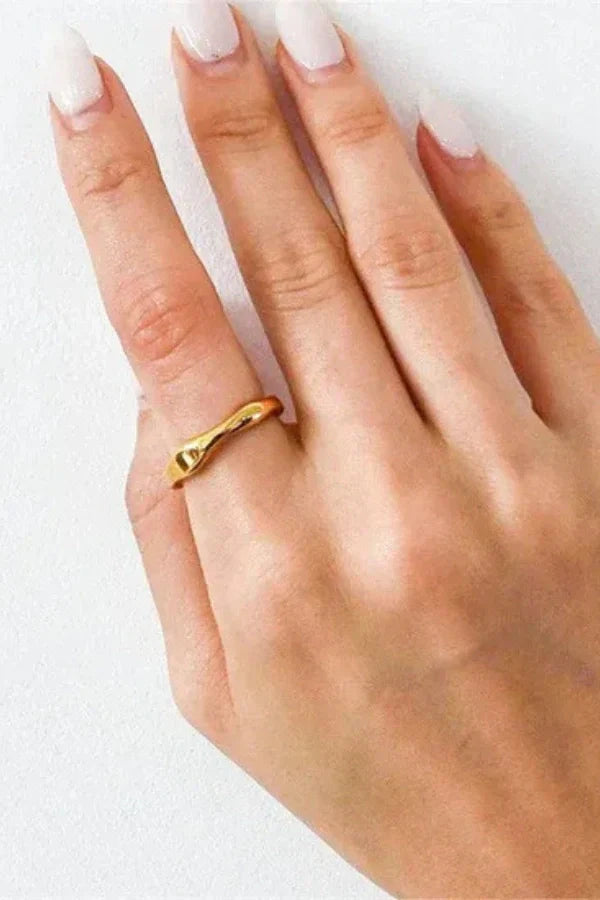 Eloisa - Gold Stacker Minimalist Ring