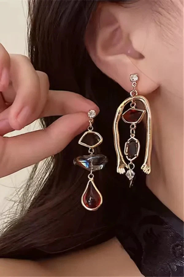 Grace - Unique Abstract Dangle Art Earrings