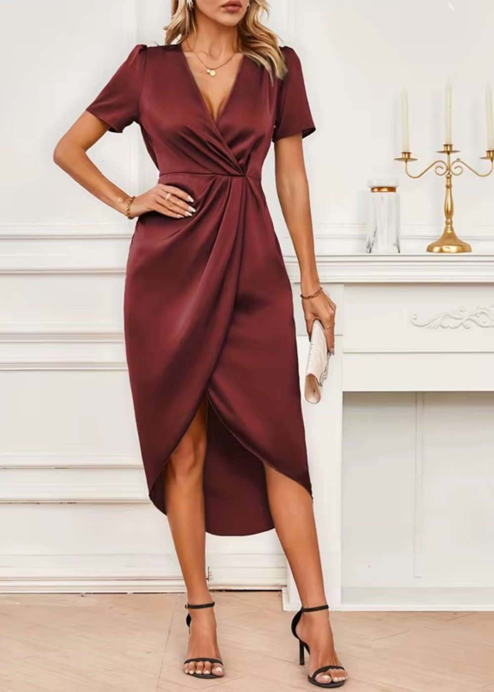 Ariana - Elegant Wrap Maxi Dress