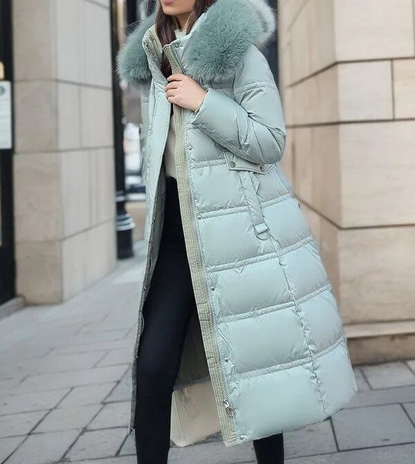 Beatrix - Long Puffer Coat Elegant and Warm for Winter Style