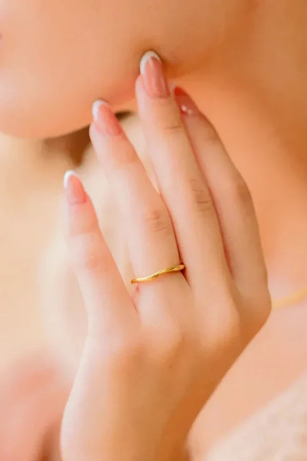 Eloisa - Gold Stacker Minimalist Ring