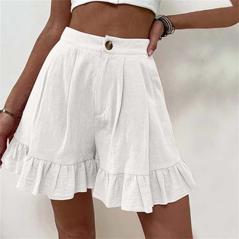 Leilani - Flowy Ruffle Hem Shorts