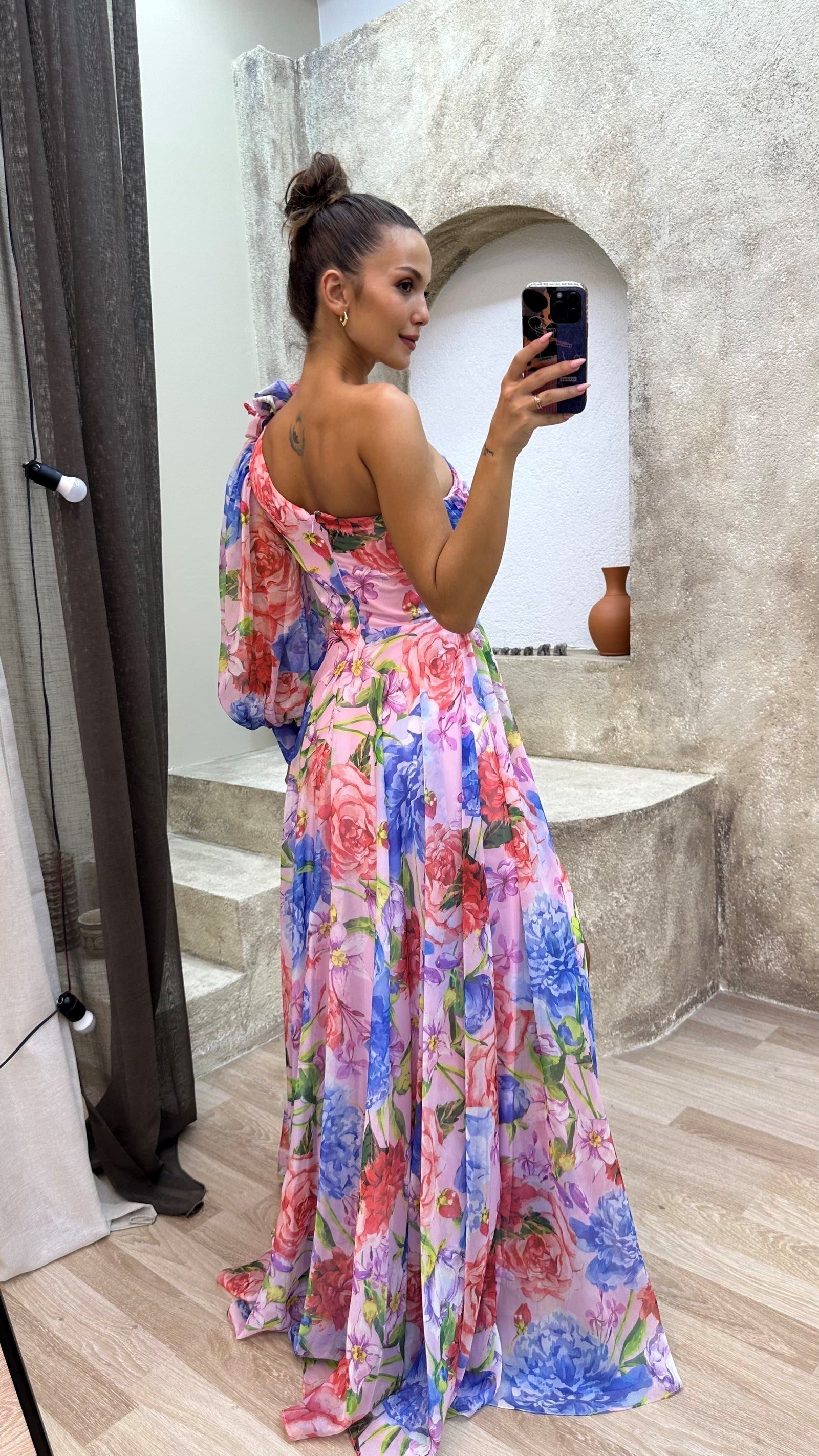 Flora | Women's One Shoulder Floral Dress