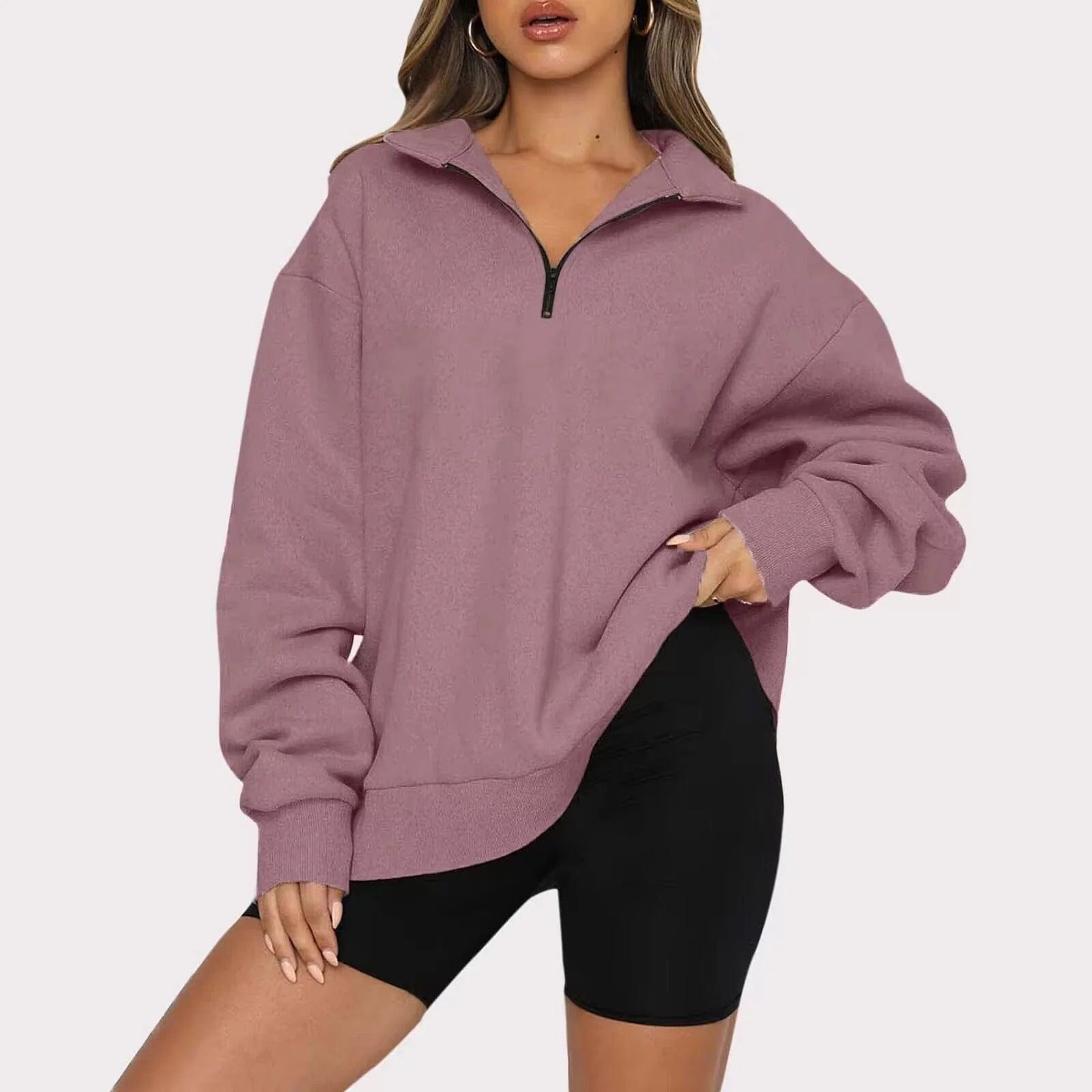 Maddison - Casual Zip-Up Sweater for Winter