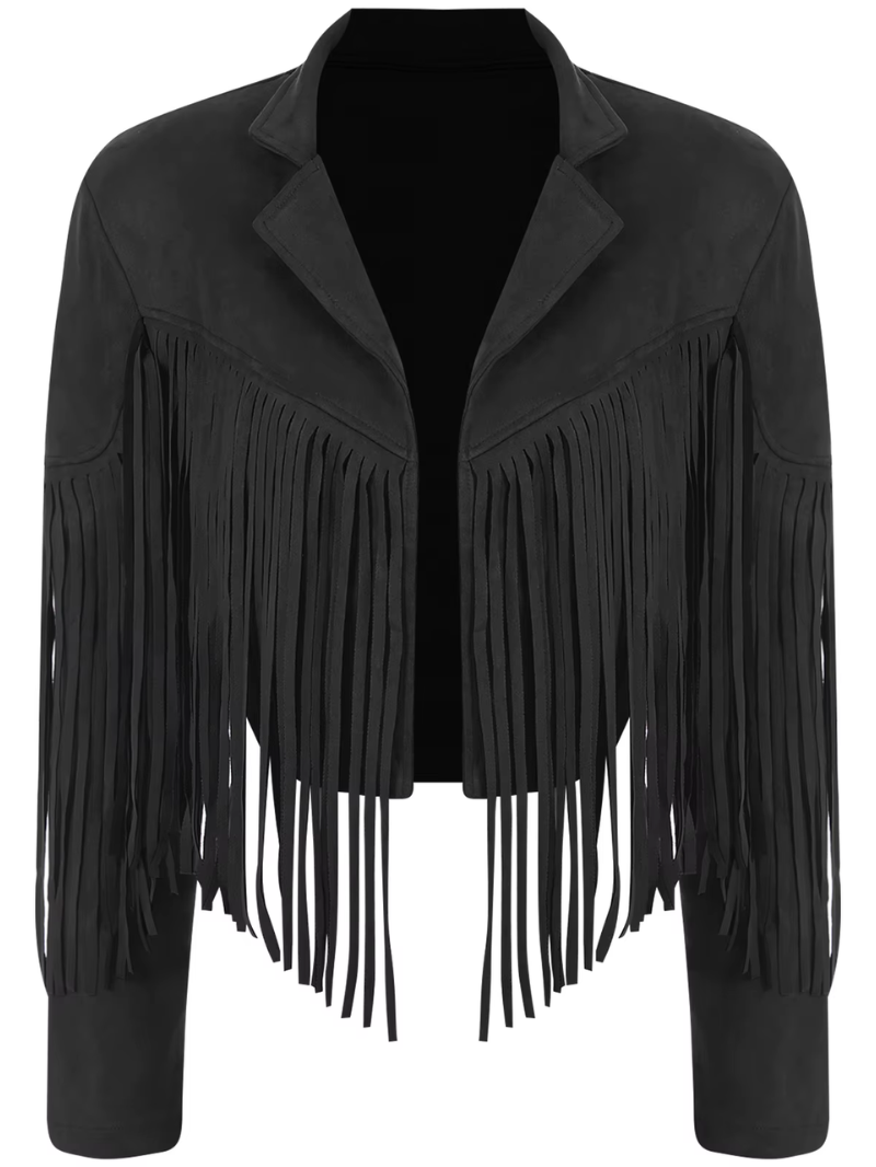 Jessie - Brown Jacket with Fringes