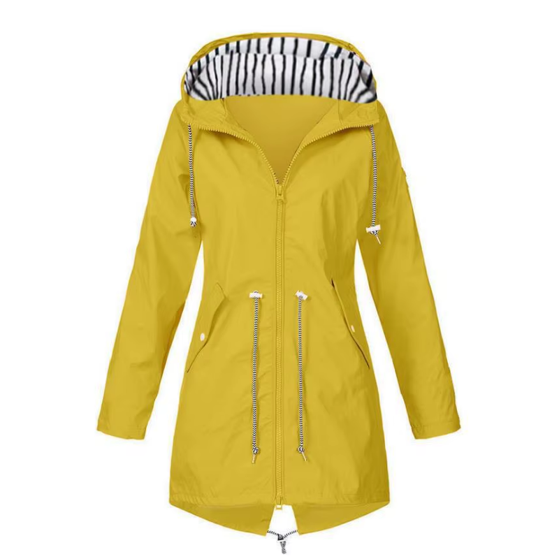 Yvonne - Waterproof Hooded Raincoat for Women Lightweight and Windproof