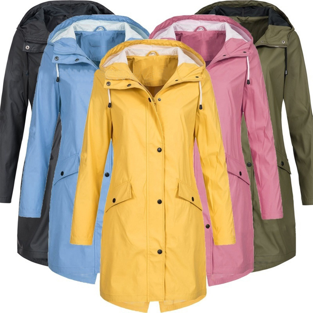 Lorraine - Waterproof Hooded Raincoat for Women Lightweight and Windproof