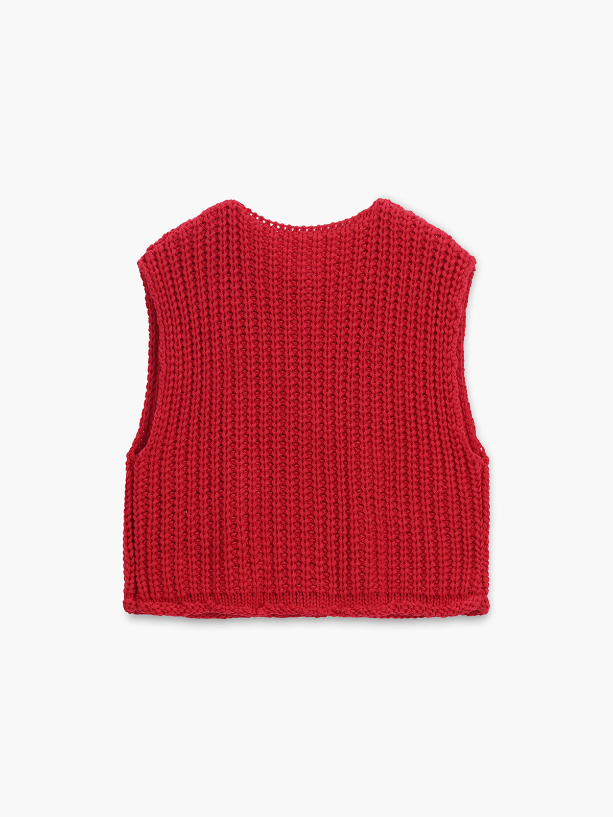 Delphine - Cozy Button-Down Knit Vest Casual Cotton-Blend