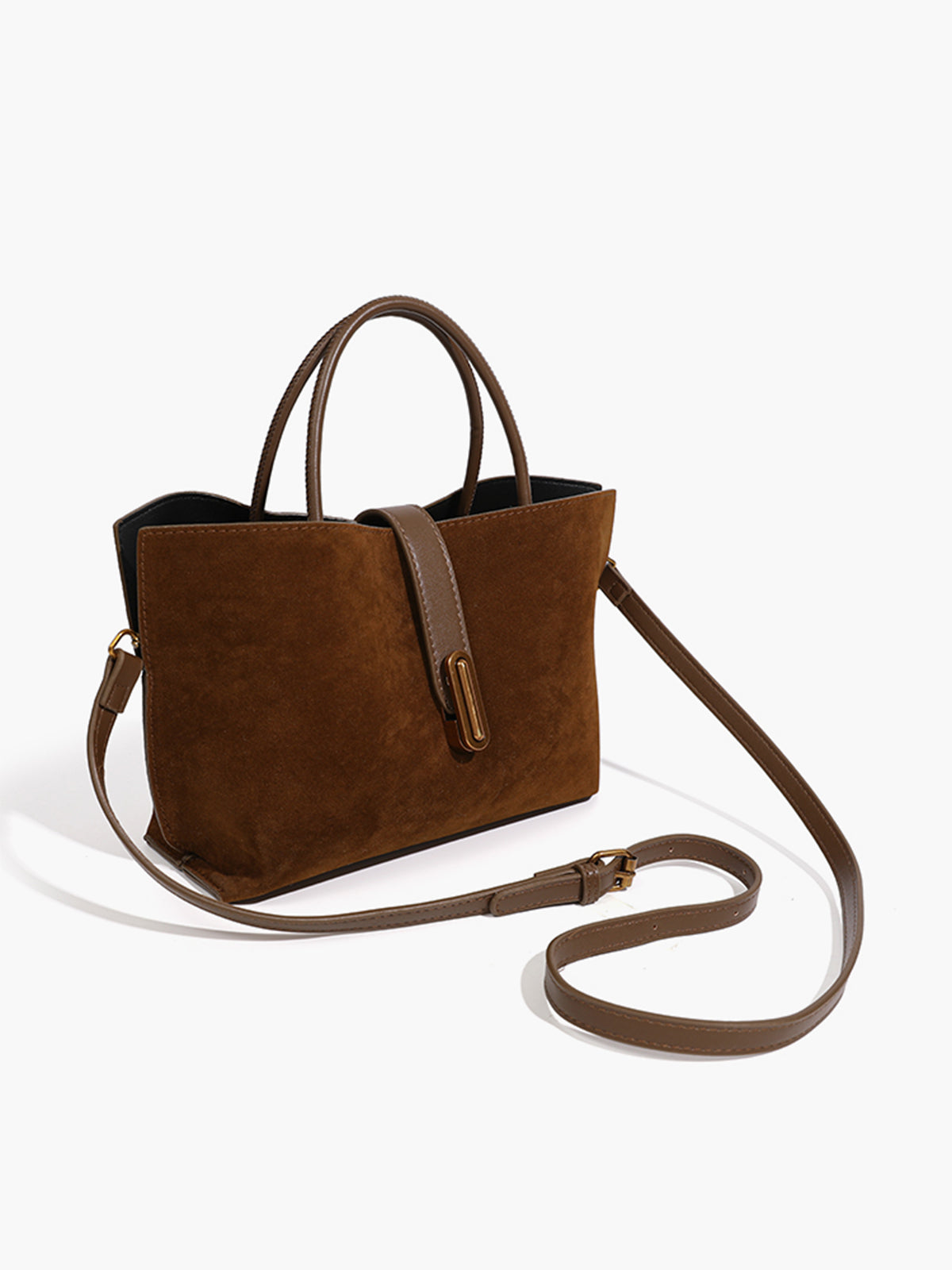 Jordan - Top Handle Suede Bag