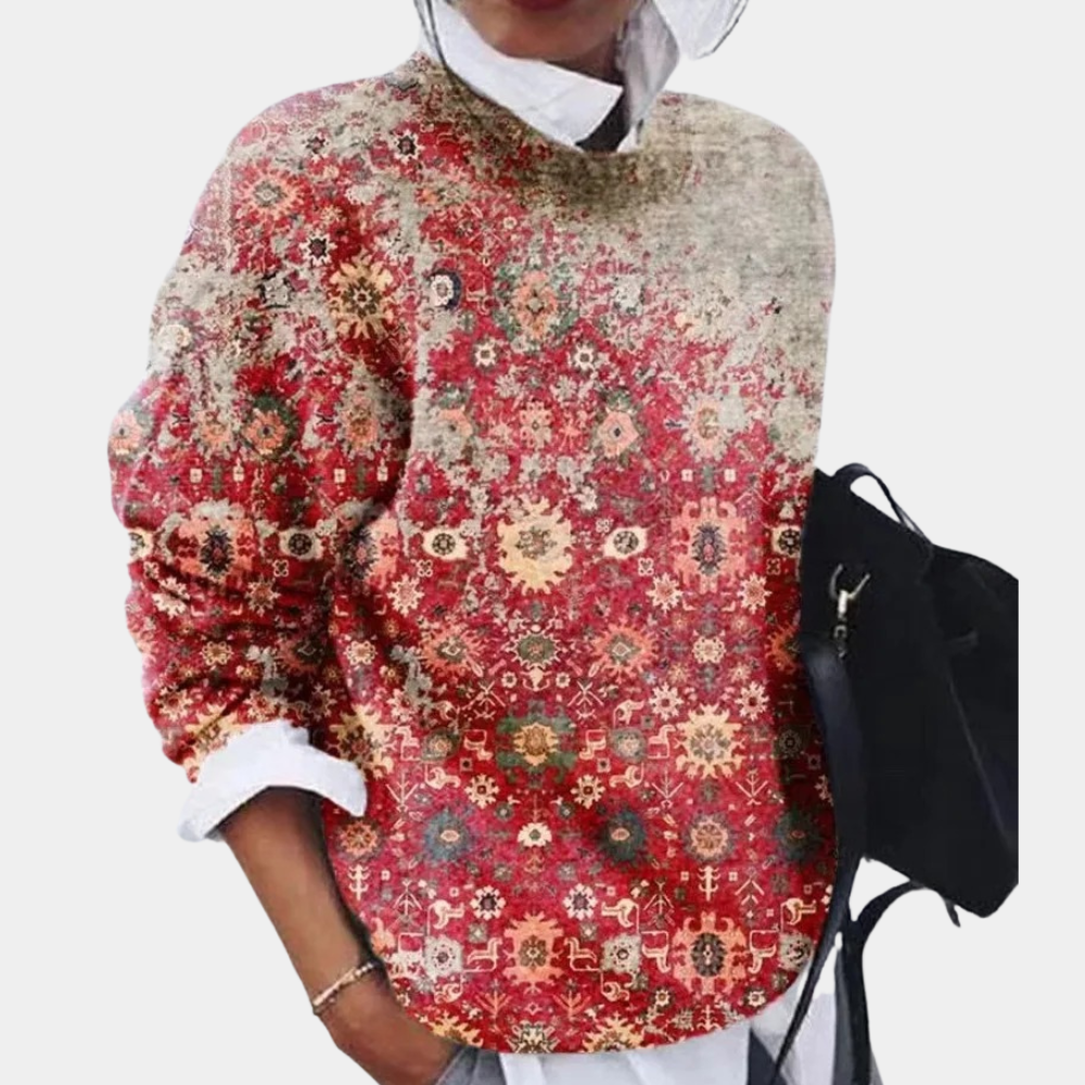 Meadow - Vintage Printed Artistic Sweater