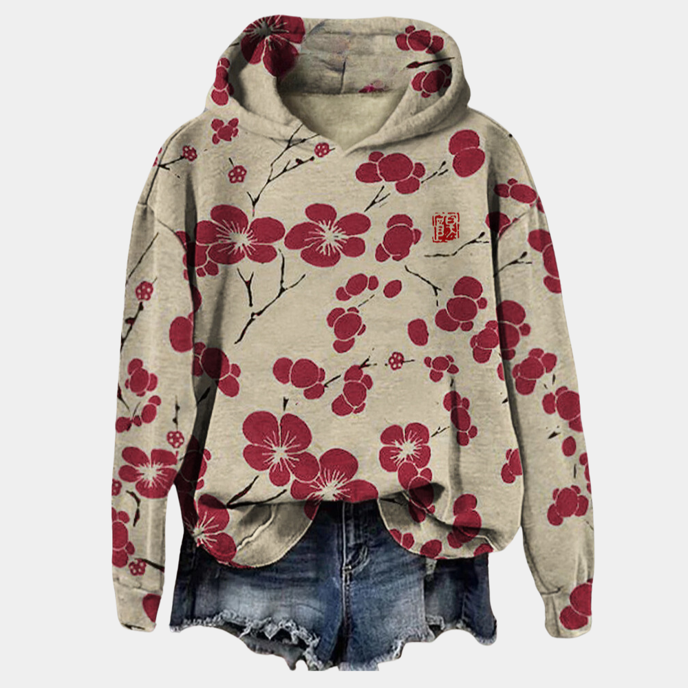 Maeve - Women's Floral Print Sweater for Cozy Winter Style