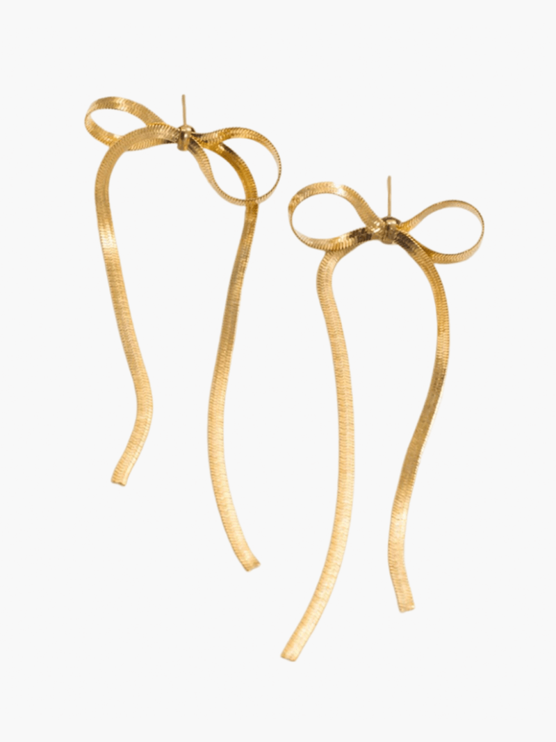 Rowan - Elegant Bow Motif Earrings Timeless and Feminine