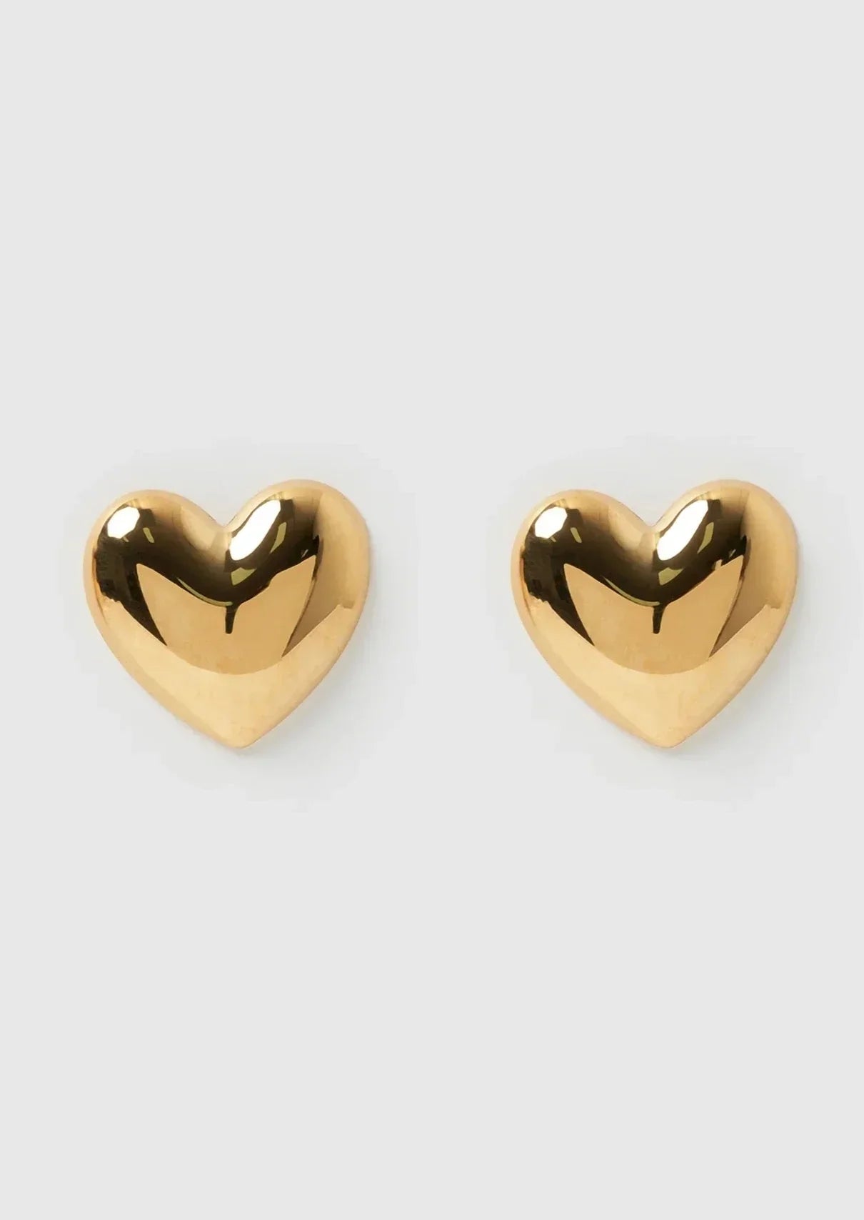 Darcy - Earrings Gold and Silver Heart-Shaped Handcrafted Hypoallergenic