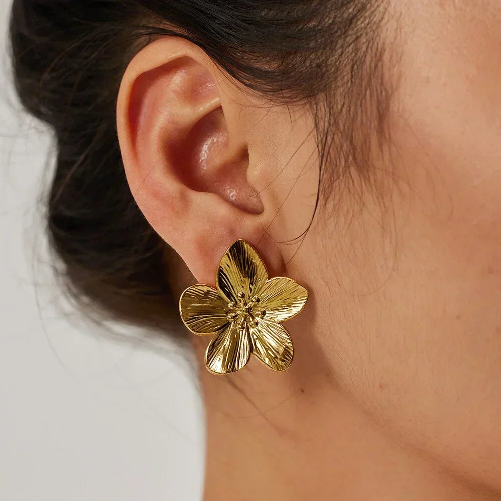 Sabine - Floral Statement Earrings Feminine and Elegant