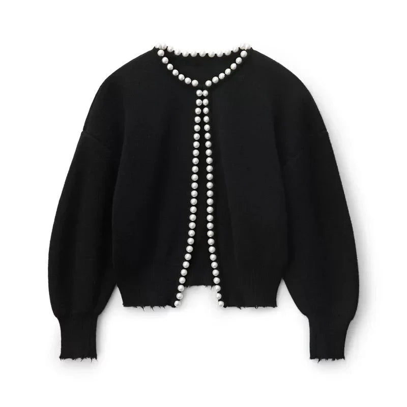 Grace - Pearl Cardigan Elegant and Timeless