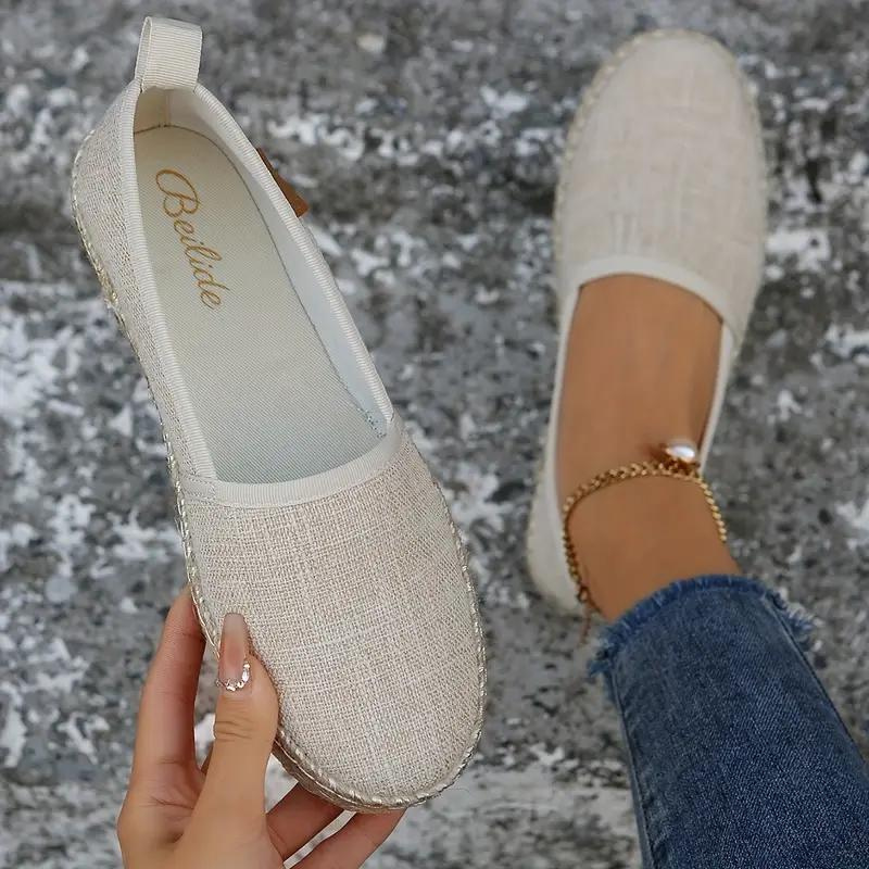 Carissa - Espadrilles Flat Lightweight Canvas Shoes for Summer