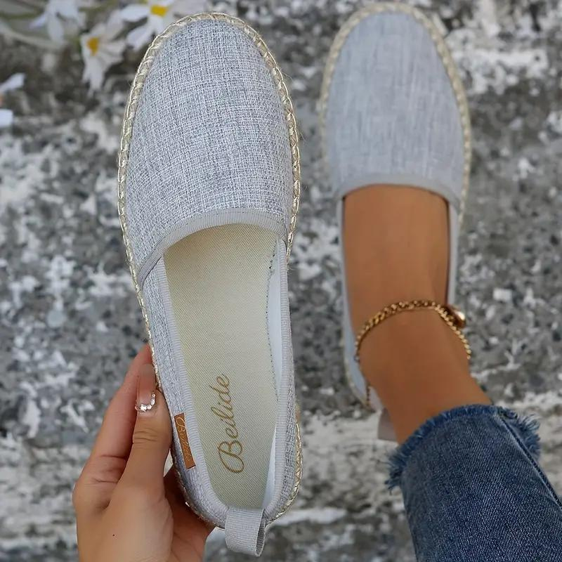 Carissa - Espadrilles Flat Lightweight Canvas Shoes for Summer