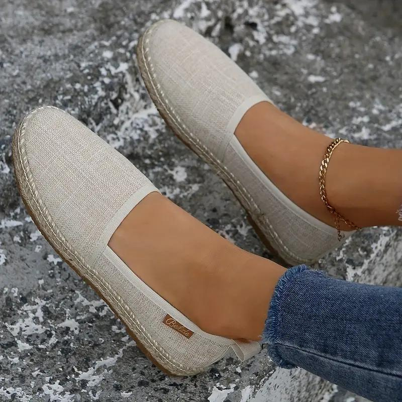 Carissa - Espadrilles Flat Lightweight Canvas Shoes for Summer