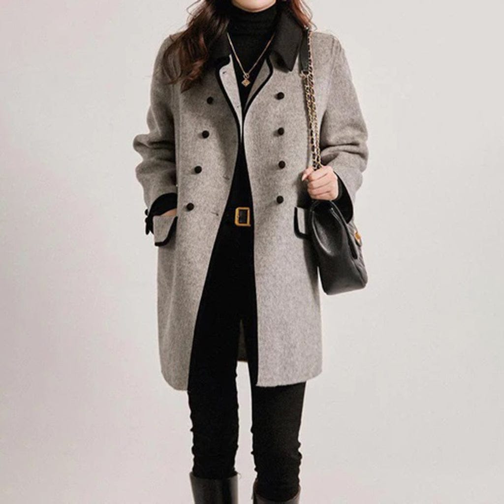 Clara - Elegant Long Coat for Women Timeless Modern Style for Autumn