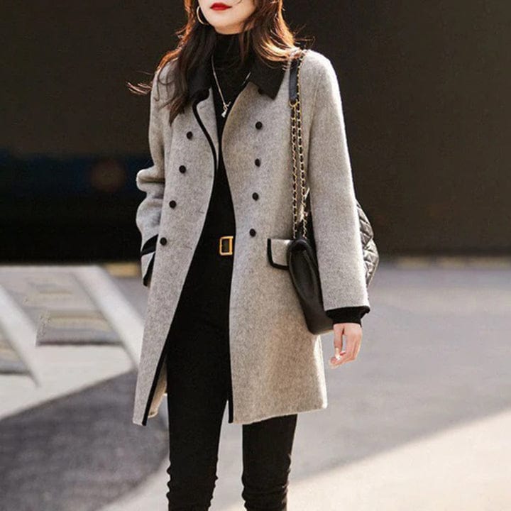 Clara - Elegant Long Coat for Women Timeless Modern Style for Autumn