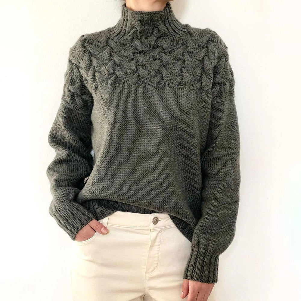 Gracie - Knitted Turtleneck Sweater Warm and Stylish for Cold Weather