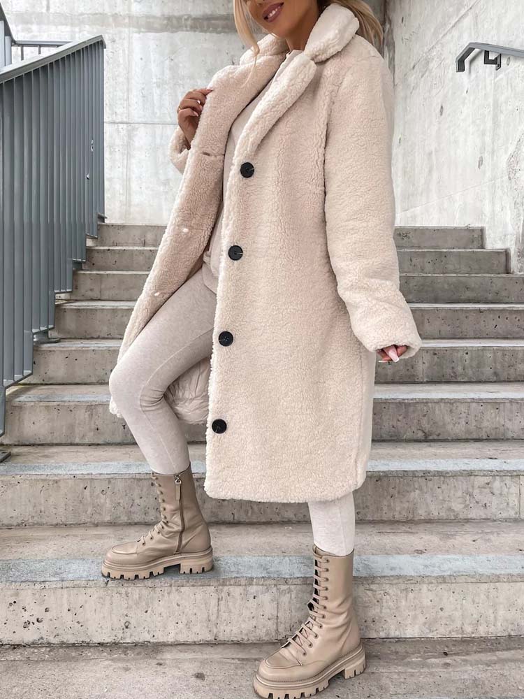 Cecelia - Teddy Coat Warm Long Teddy Coat (Plus Size Available)