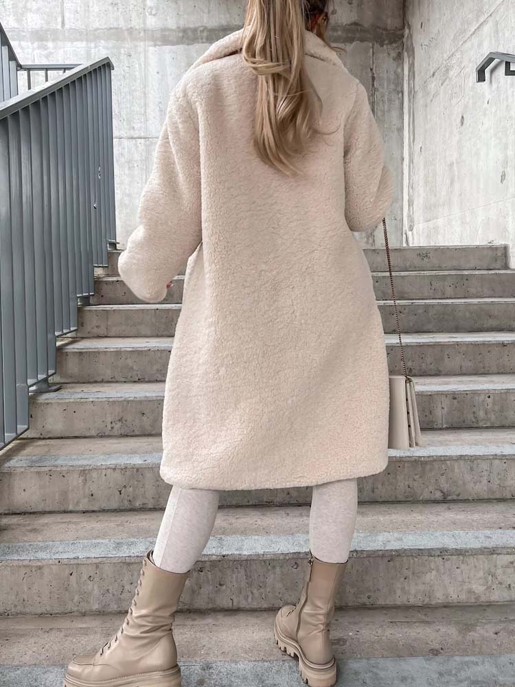 Cecelia - Teddy Coat Warm Long Teddy Coat (Plus Size Available)