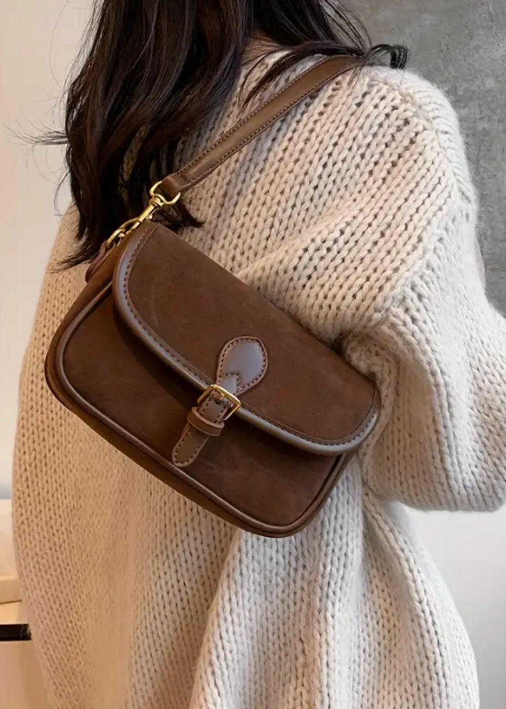 Lyra - Suede Crossbody PM