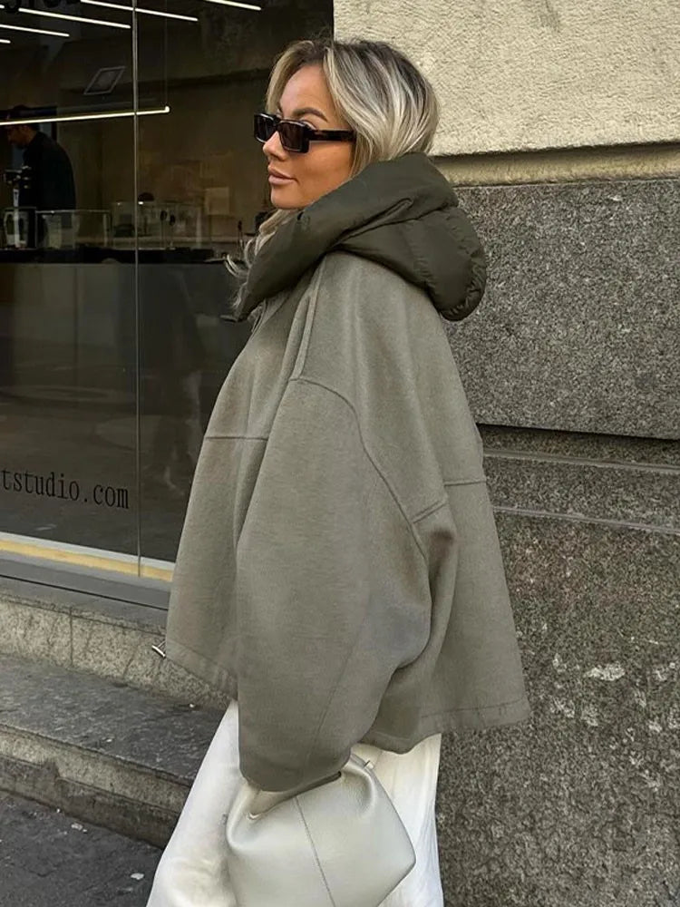 Alma - Oversized Hooded Jacket for Effortless Style