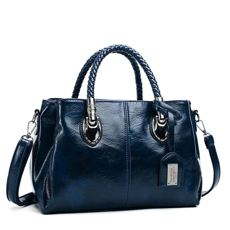 Phoebe - Elegant Leather Duffle Bag