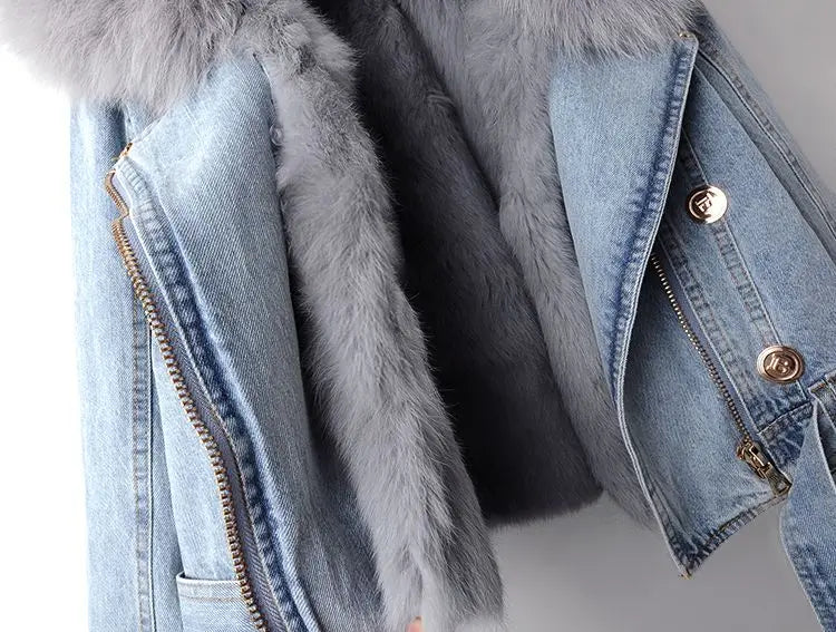 Harley - Denim & Fur Jacket