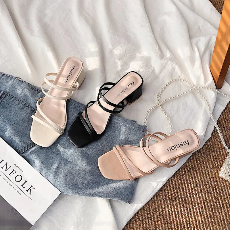 Kaida - Strappy Block Heel Sandals