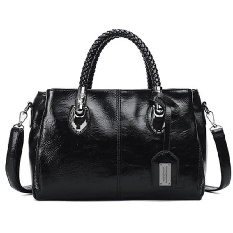 Phoebe - Elegant Leather Duffle Bag