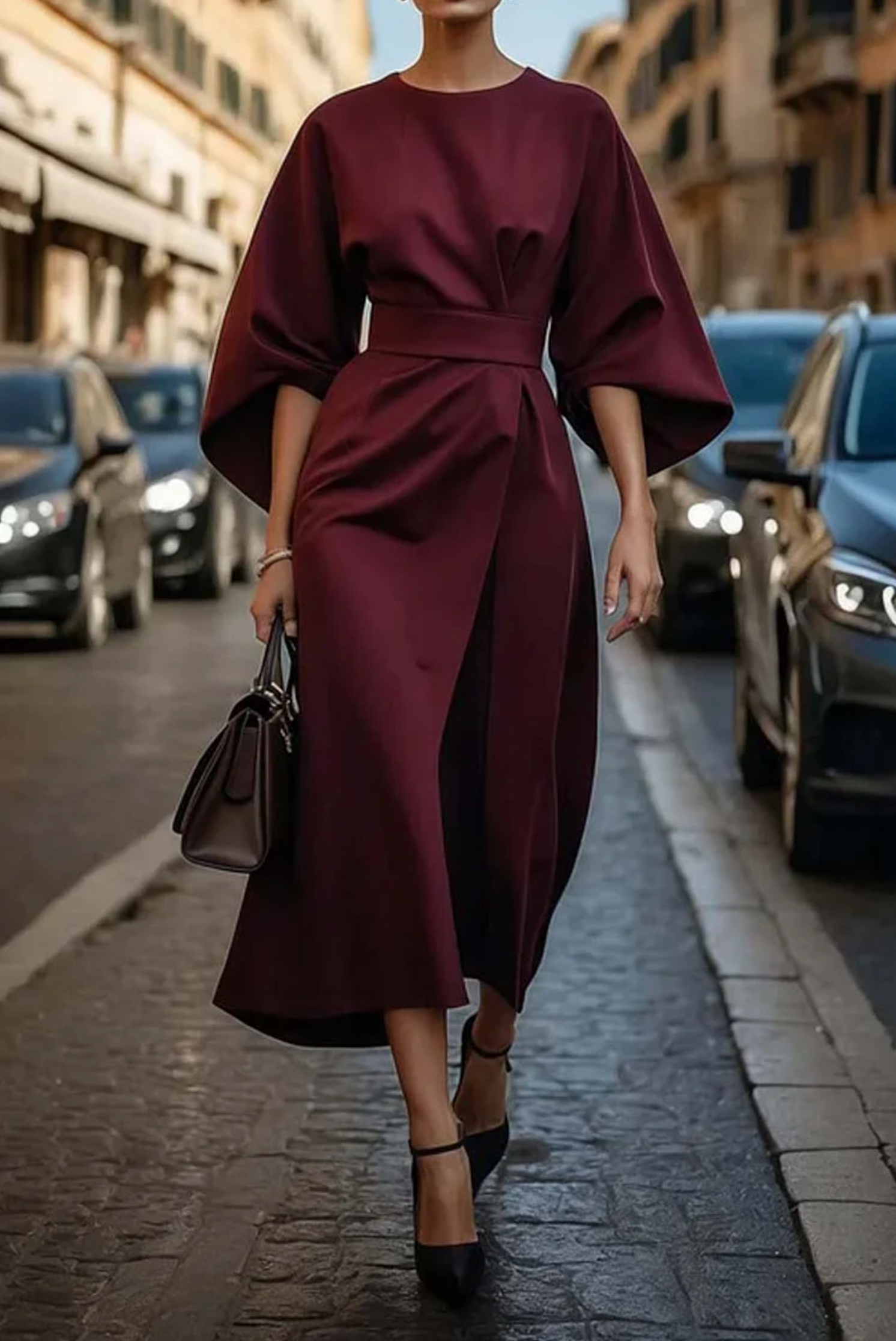 Katie | Women's Belted Maxi Dress