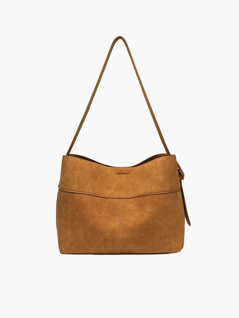 Ruby - Faux Suede Handbag for Everyday Elegance