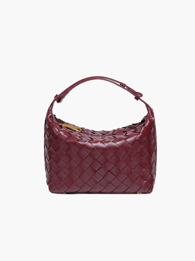 Fenella - Mini Woven Faux Leather Bag