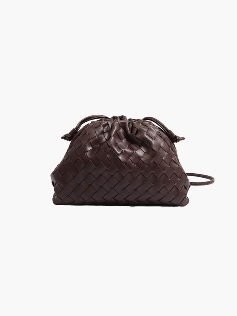 Rhea - Mini Woven Vegan Leather Bag