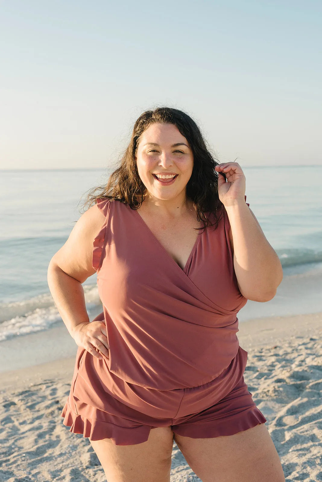 Abigail - Plus Size Swimsuit with Tummy Coverage for Women