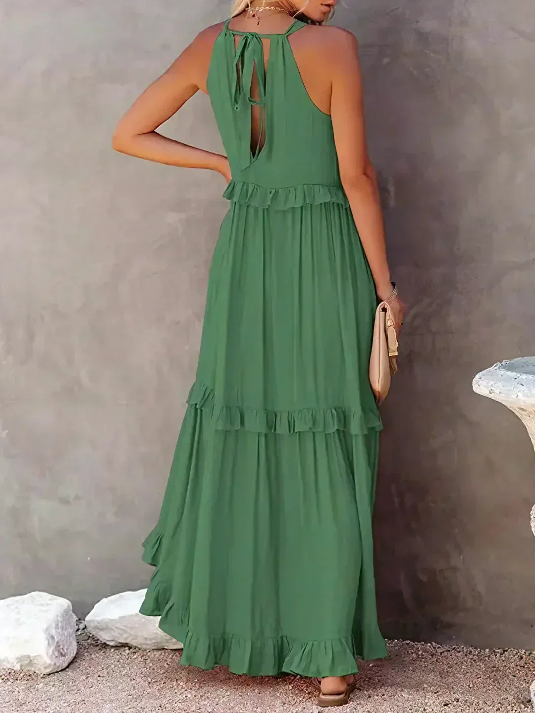 Annabelle | Women's Ruffle Halterneck Summer Dress